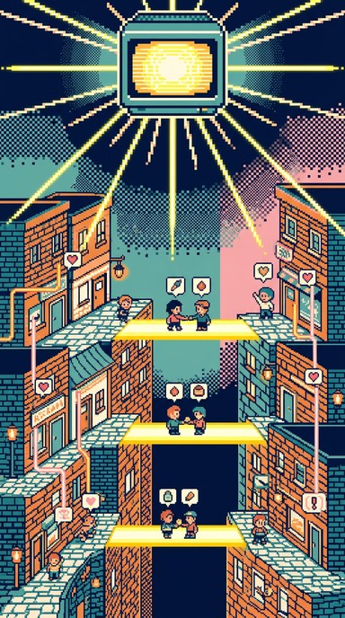 Free Pixel Town Connections Image - Pixel, Retro, Vintage | Download at ...