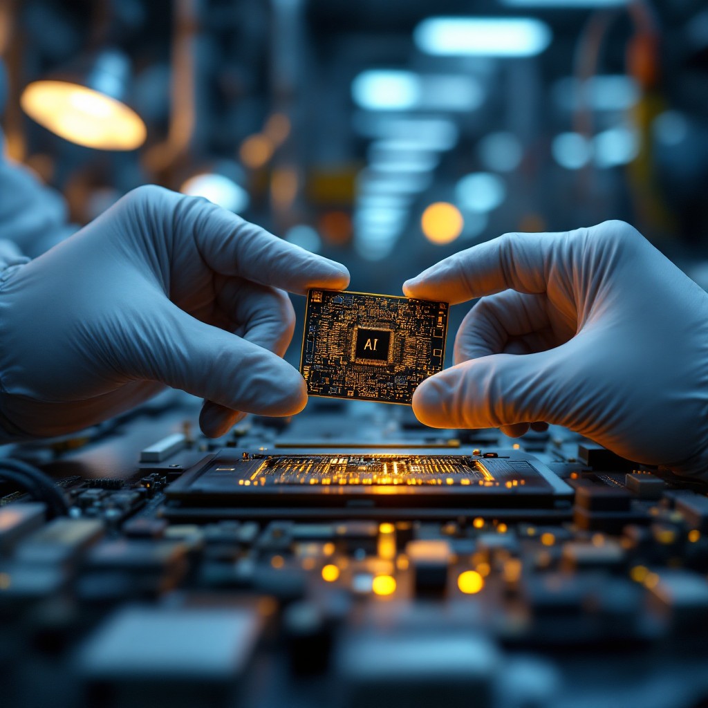 Free Crafting AI Technology Image - Semiconductor, Manufacturing ...