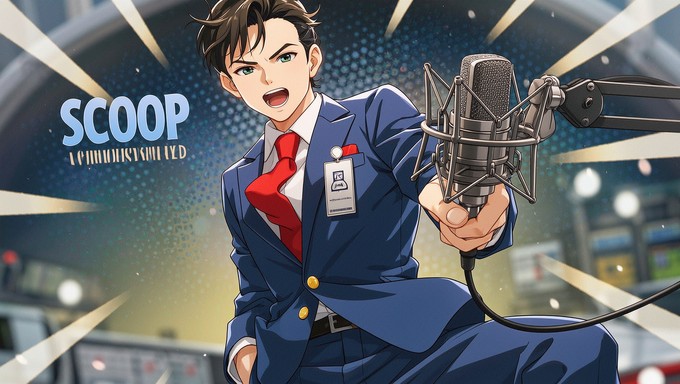 Reporter Animation Guko Free Breaking News Reporter Image - Journalist, Reporter, Anime ...