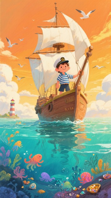 Free Little Sea Captain Image | Download at StockCake