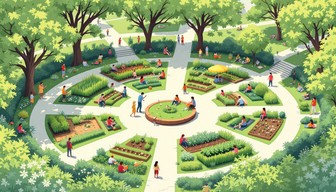 Free Vibrant Garden Hub Image - Garden, Community, Circular | Download ...