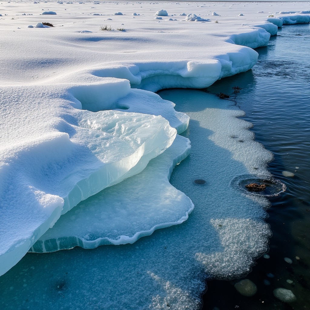The Ice Free Ice meets water Image - Ice, Water, Winter | Download at StockCake
