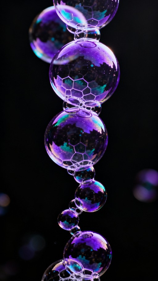 Free Iridescent Bubble Chain Image | Download at StockCake