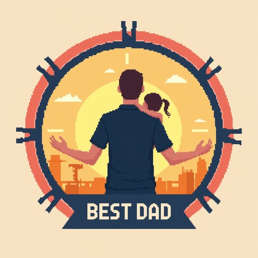 Free Pixel Dad Love Image - Fatherhood, Dad, Pixel | Download at StockCake