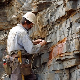 Person Study About Rocks Free Geologist Examining Rock Image - Geologist, Rock, Examination ...