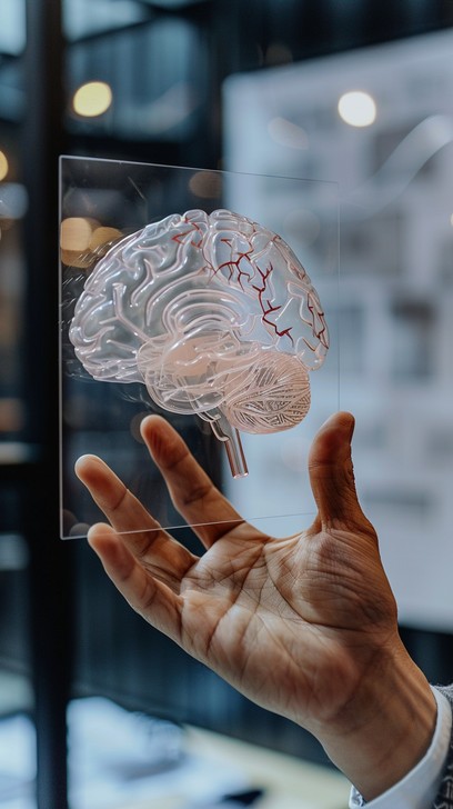 Hand Brain Visual Free Brain in Hand Image - Brain, Hand, Glowing | Download at StockCake