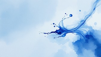 Free Flowing Blue Letter Image - Watercolor, Indigo, Periwinkle ...