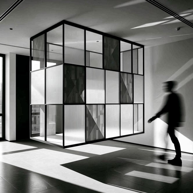 Free Geometric Glass Partition Image | Download at StockCake