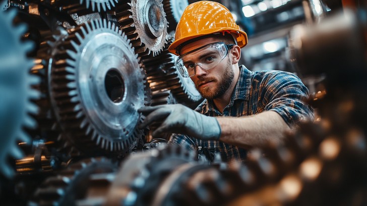 Free Mechanic adjusting gear Image - Mechanic, Industry, Gears ...