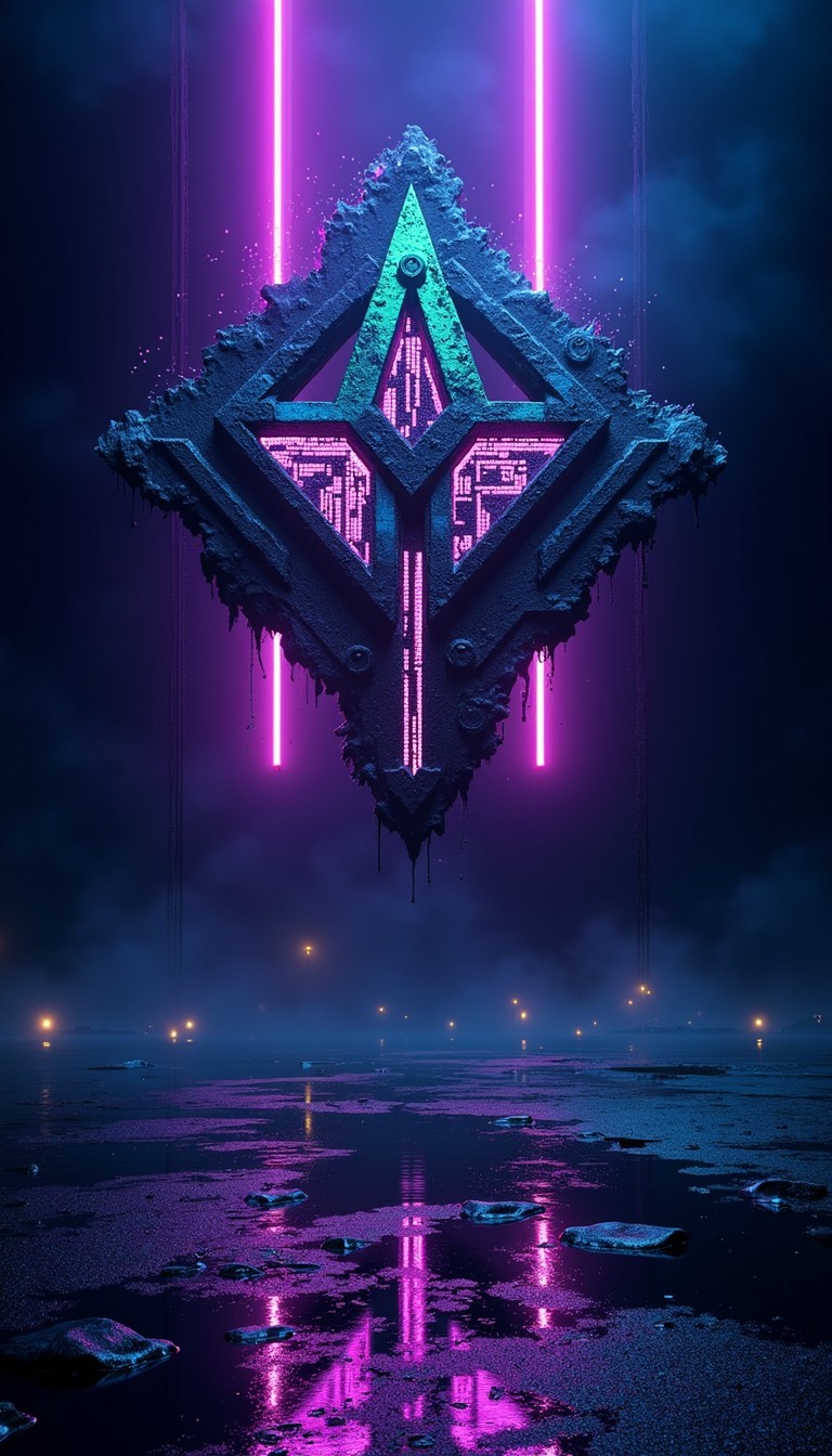 Free Neon Cyber Emblem Image - Cyberpunk, Neon, Emblem | Download at ...