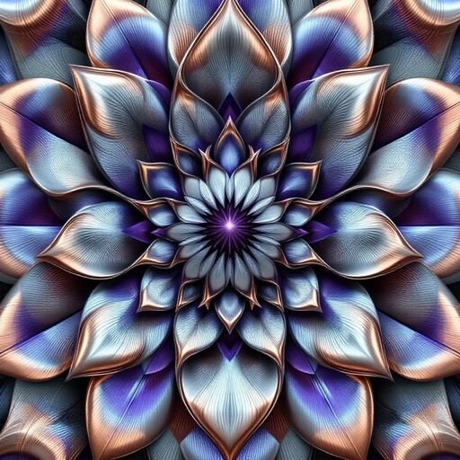 Free Iridescent Steel Petals Photo - Metallic, Iridescent, Symmetry ...