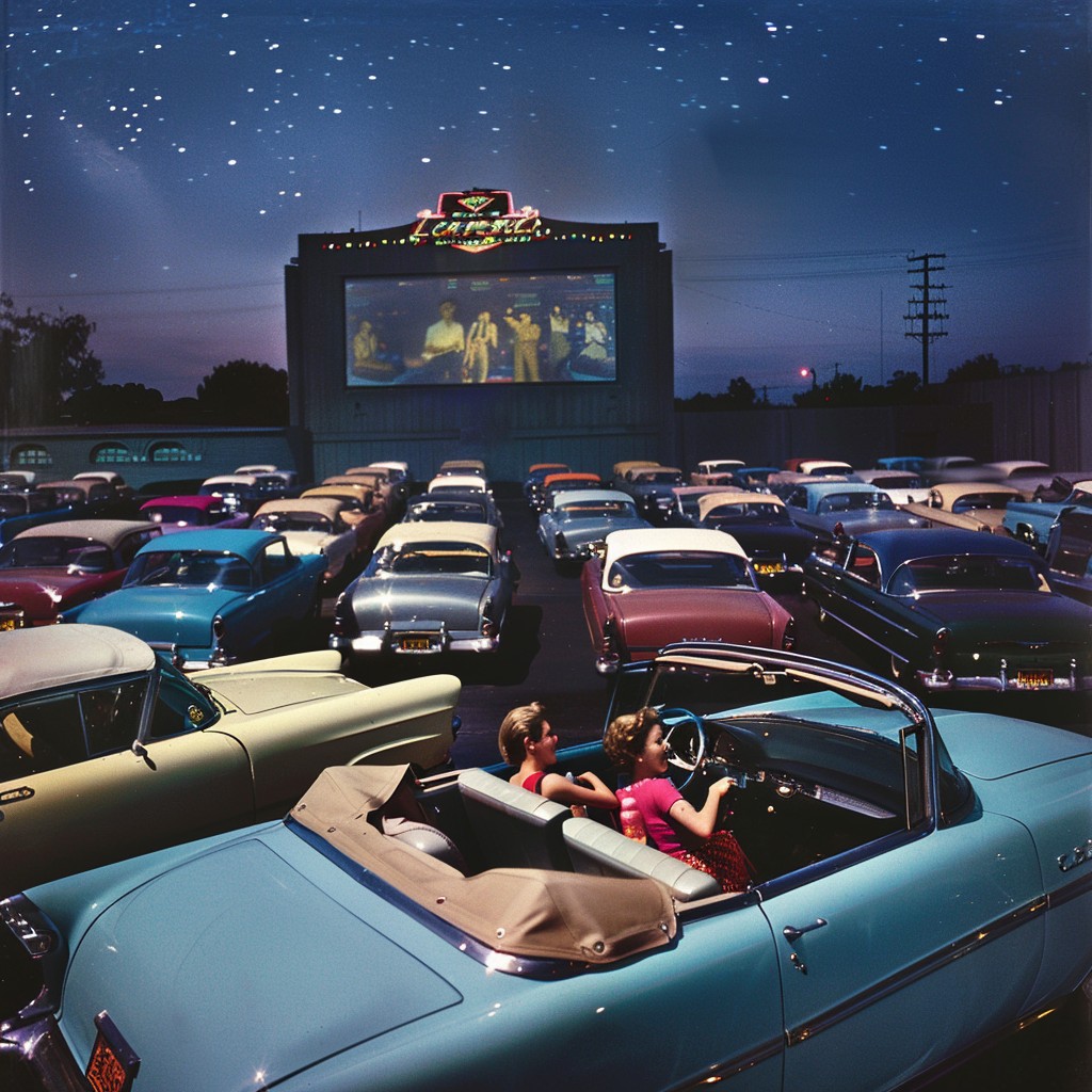 Free Drive-in Theater Night Image - Drive-in, Movie, Theater | Download ...