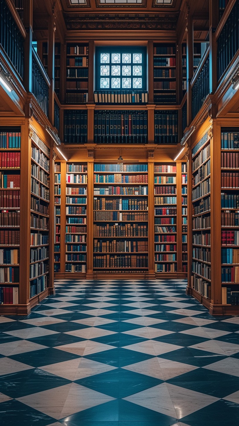 Free Elegant Library Interior Image - Library, Books, Shelves ...