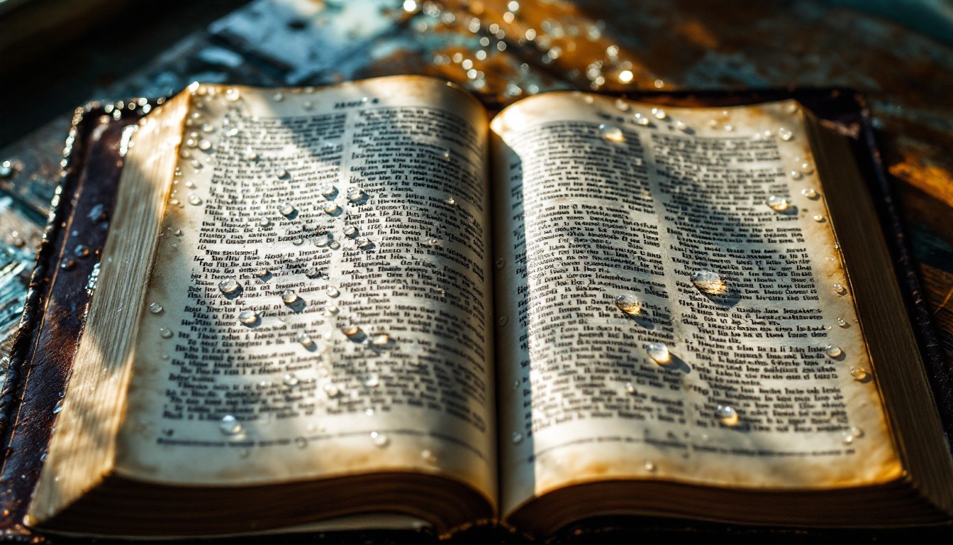 Free Sacred Water Reflections Image - Bible, Droplets, Scripture ...