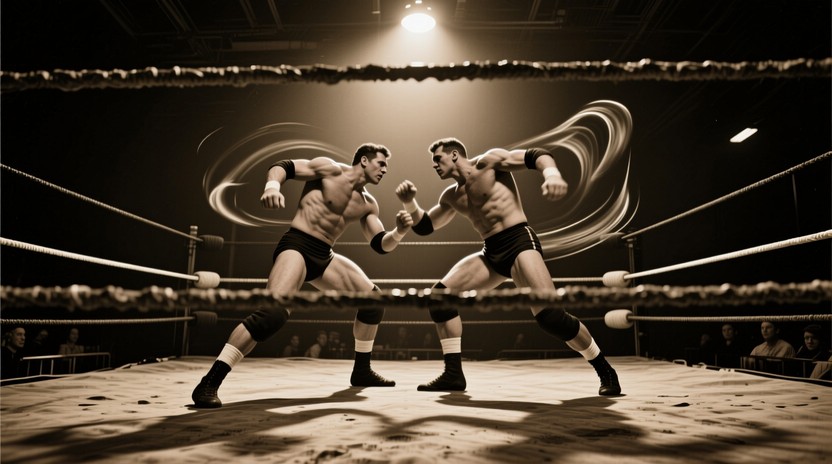 Free Vintage wrestling showdown Image - Wrestling, Vintage, Sepia ...