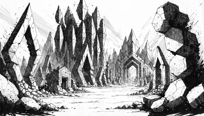 Civilization Drawing Shadow Free Ancient Geometric Ruins Image - Illustration, Ink, Ruins ...