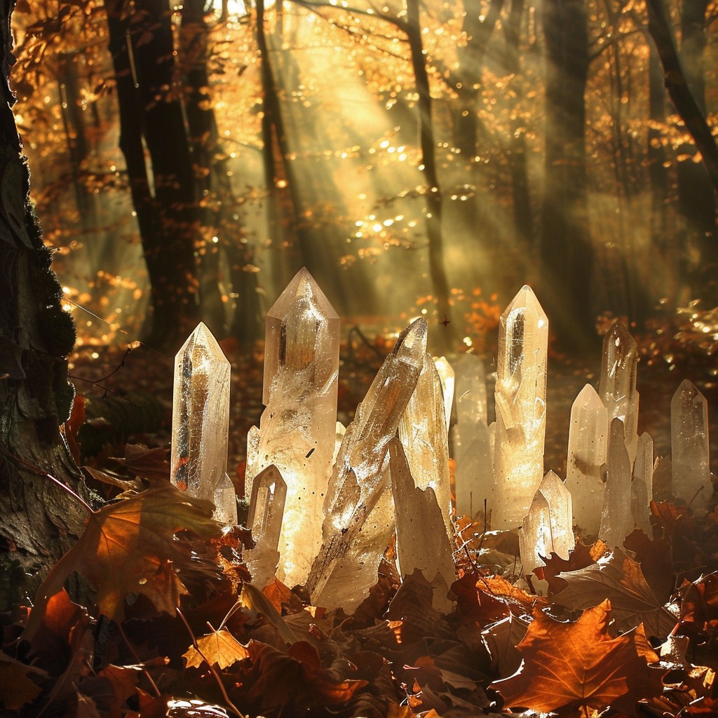 Free Enchanted Forest Scene Image - Forest, Crystals, Sunlight ...