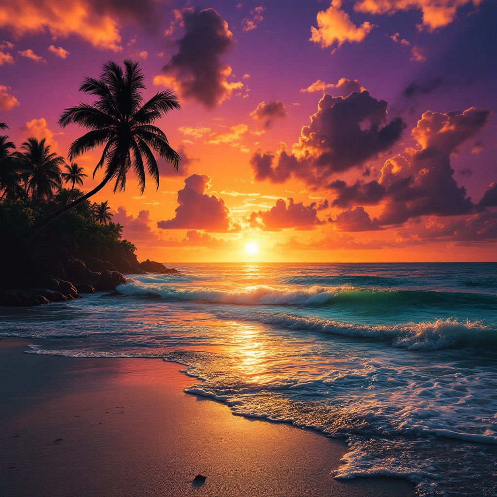 Free Golden Ocean Sunset Image - Sunset, Tropical, Beach | Download at ...