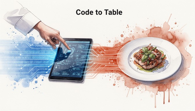 Free Tech Meets Food Image - Technology, Culinary, Watercolor ...