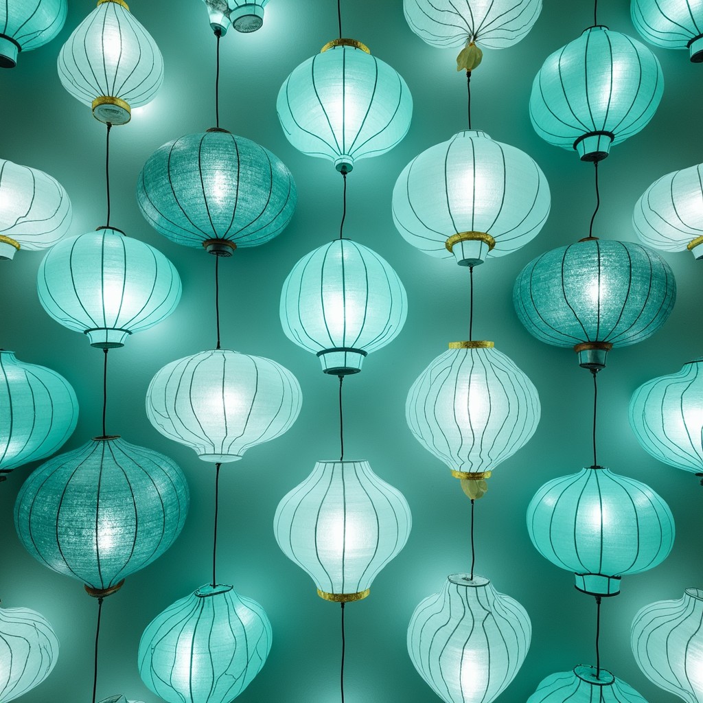 T Shape Lantern Pattern Free Ethereal Lantern Pattern Image - Lanterns, Teal, Origami ...