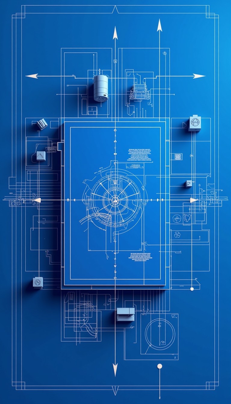 Free Floating Blueprint Layers Image - Blueprint, Technical, 3d ...