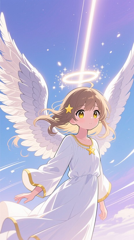 上昇する神聖な天使の画像をダウンロード - 天使, アニメ, 翼 | StockCake