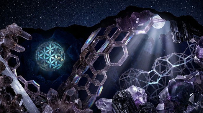 Free Cosmic Crystal Geometry Image - Crystals, Geometry, Amethyst ...