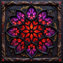 Free Gothic Window Illuminated Image - Gothic, Medieval, Purple ...