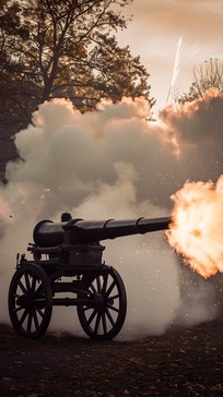 Free Cannon Firing Explosively Image - Cannon, Explosion, Smoke ...