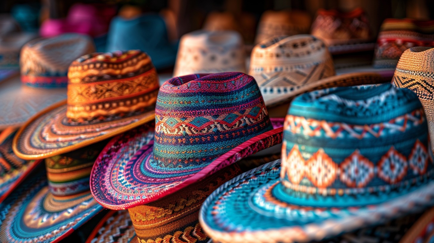Free Colorful woven hats Image - Hats, Colorful, Woven | Download at ...