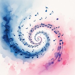 Free Dancing Musical Notes Image - Watercolor, Music, Notes | Download ...