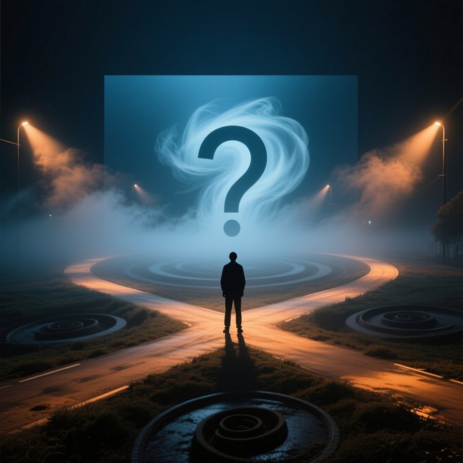 Free Questioning Life's Paths Image - Crossroads, Silhouette ...
