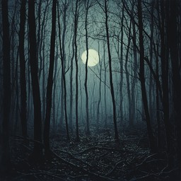 Free Mystical Moonlit Forest Image - Moon, Forest, Night | Download at ...
