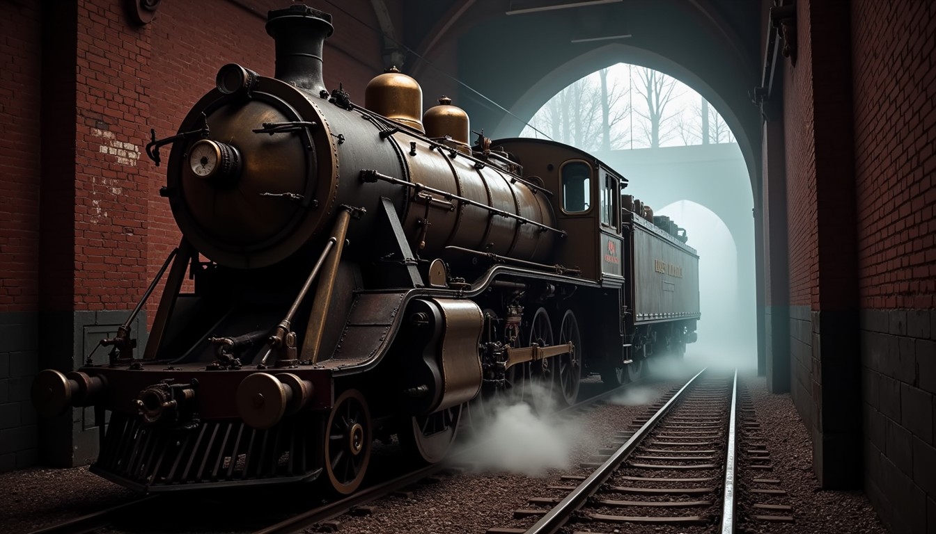 Free Ghostly Steam Engine Image - Locomotive, Steam, Gothic | Download ...