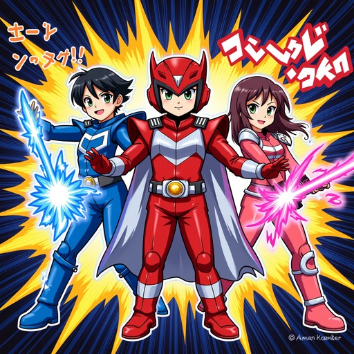 Free Dynamic Hero Trio Image - Anime, Superheroes, Sentai | Download at ...