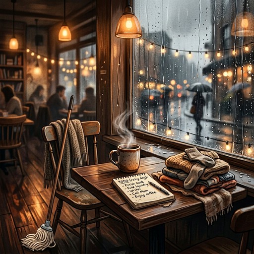 Free Rainy Cafe Comfort Image - Cafe, Rainy, Cozy | Download at StockCake