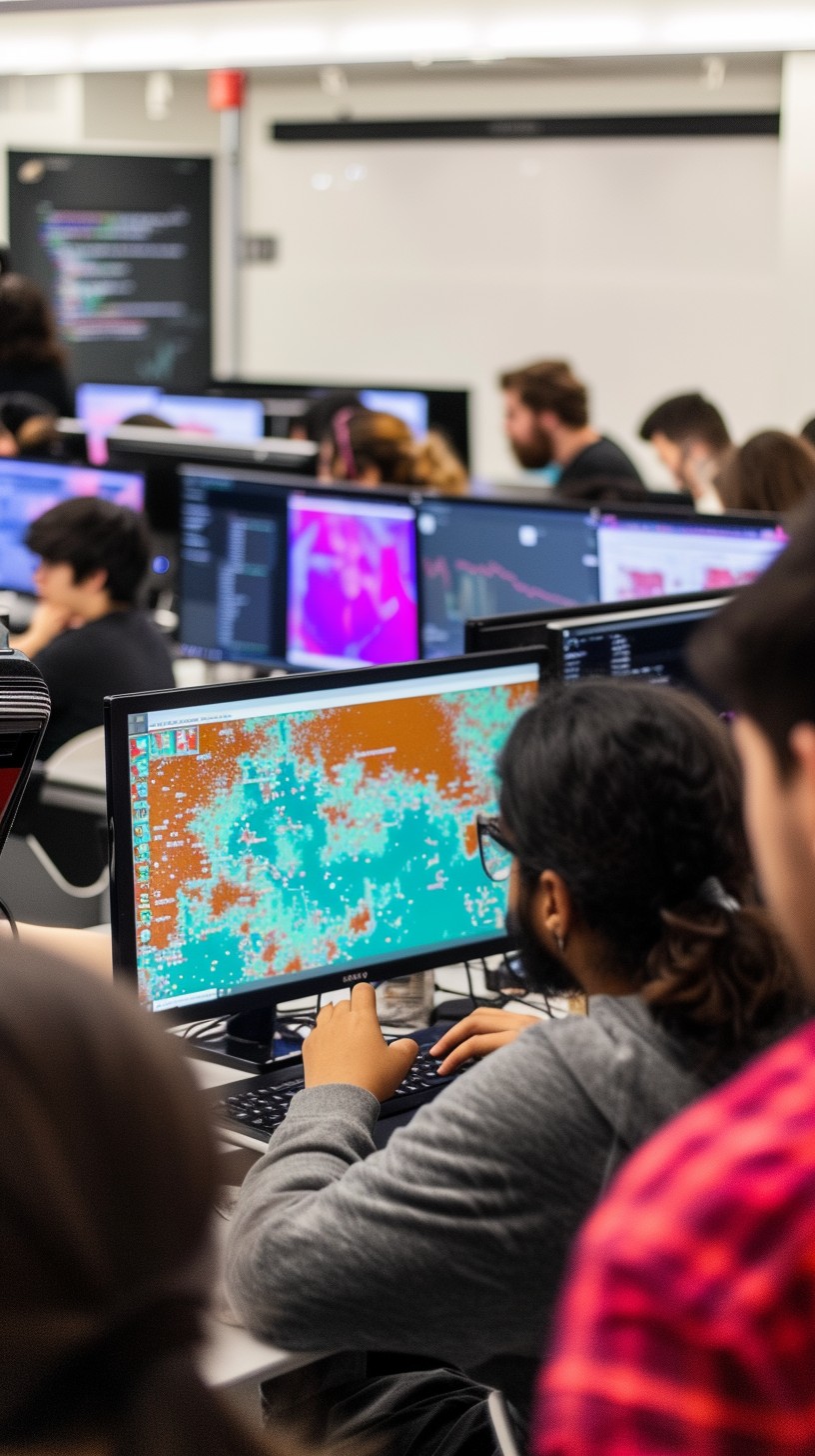 Free Students Analyzing Data Image - Students, Computers, Data ...