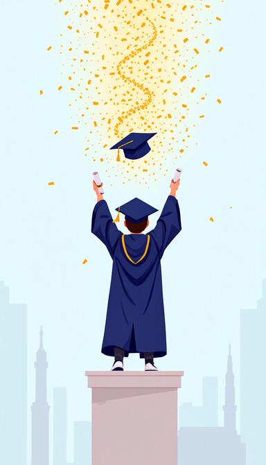 Triumphant Graduate Free Graduate's Triumphant Moment Image - Graduation, Achievement ...