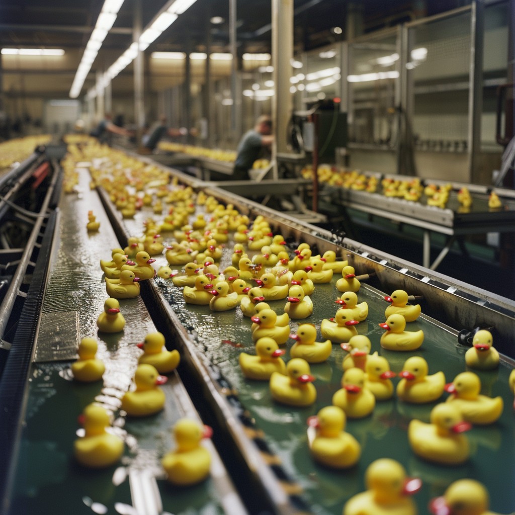 Free Duck Production Line Image - Factory, Conveyor, Ducks | Download ...