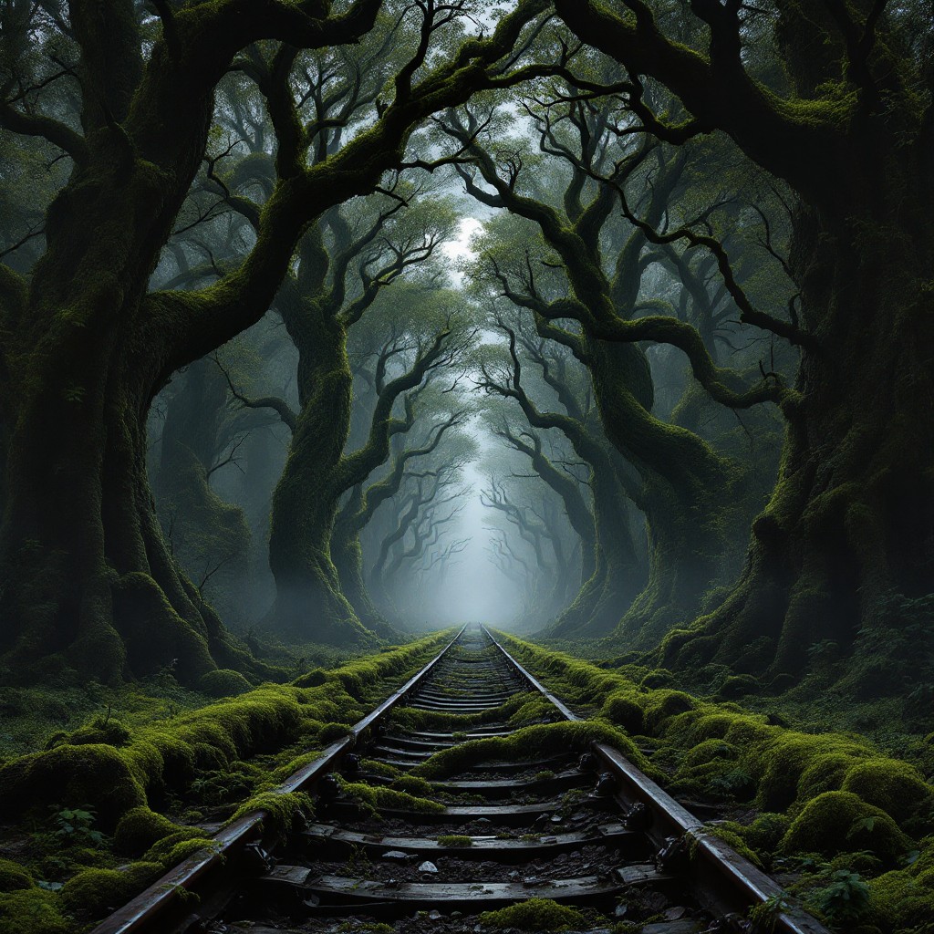 Free Haunted Railway Path Image - Railway, Gothic, Forest | Download at ...