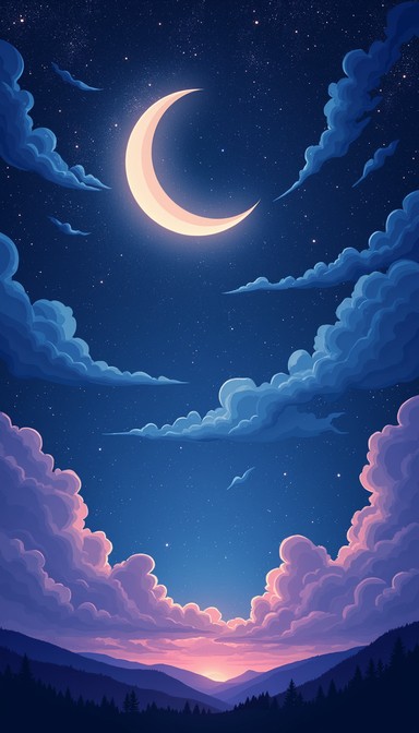Free Moonlit Dreamy Night Image | Download at StockCake