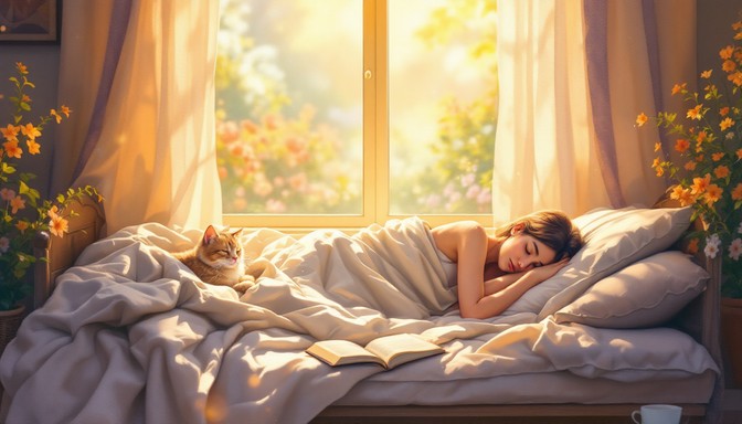 Free Afternoon Nap Bliss Image - Woman, Napping, Sleeping | Download at ...