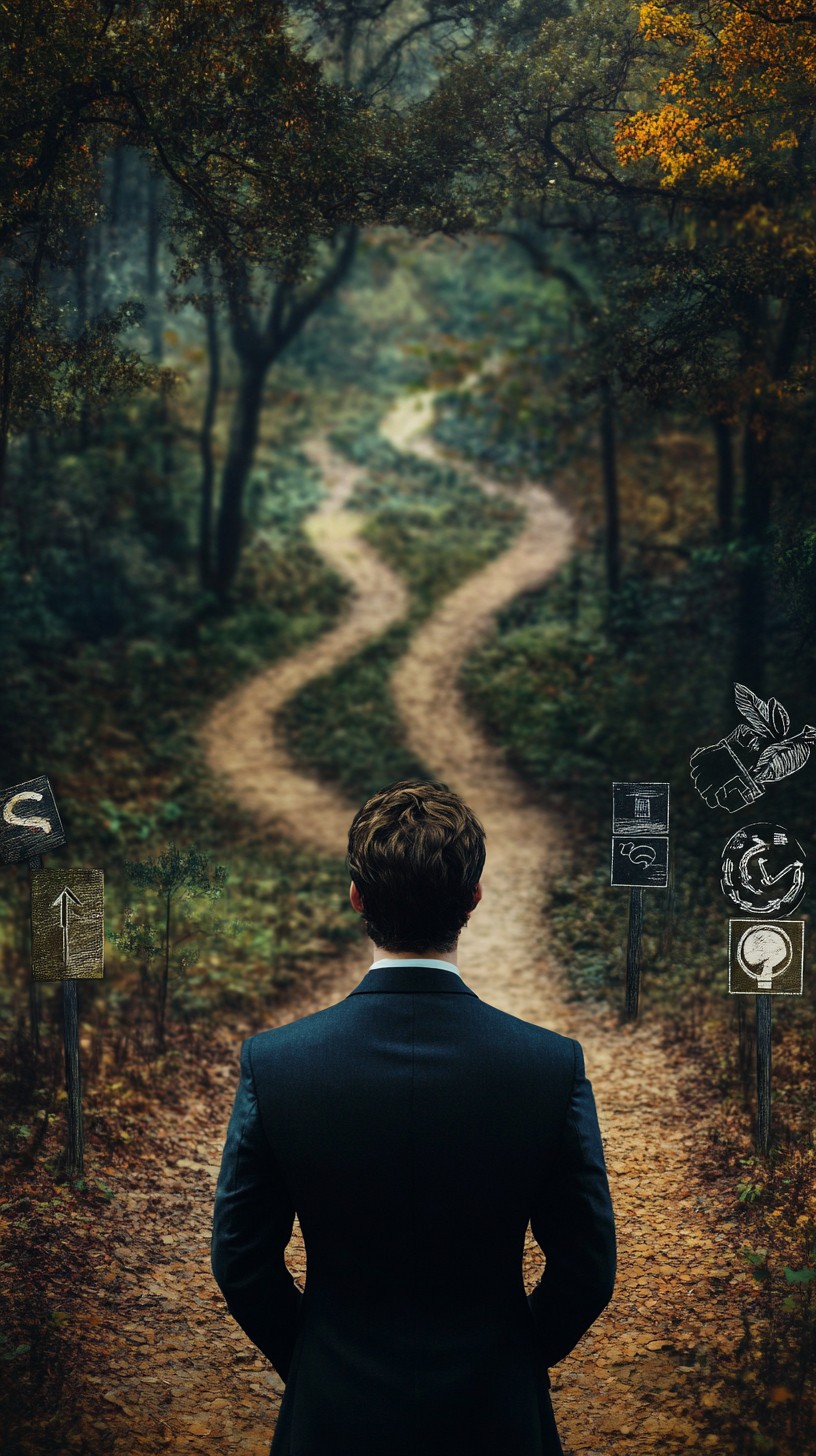 Man Deviating From Path Free Man Facing Path Image - Man, Forest, Path | Download at StockCake
