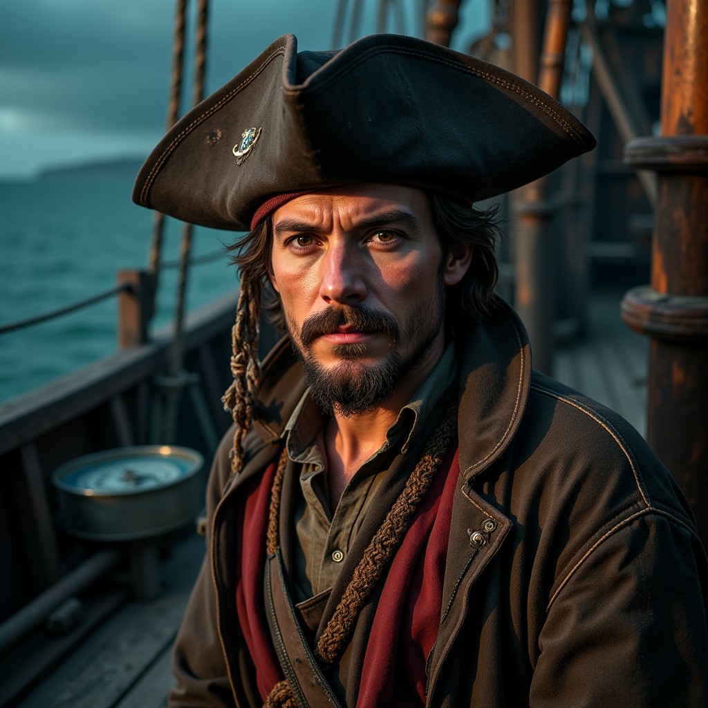Free Rugged Pirate Portrait Image - Pirate, Seafarer, Maritime ...