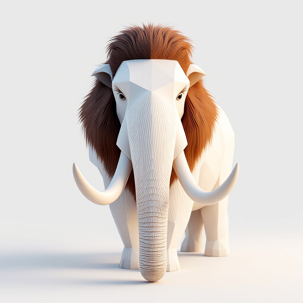 Free Minimal Mammoth Design Image - Mammoth, Geometric, Minimal ...