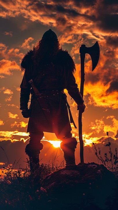 Free Silhouetted Warrior Sunset Image - Warrior, Sunset, Silhouette ...
