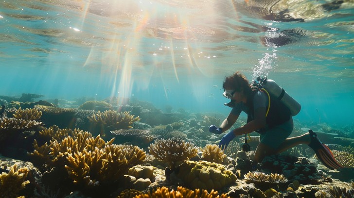 Diving Exploration Examples Free Vibrant Underwater Exploration Image - Ocean, Scuba, Coral ...