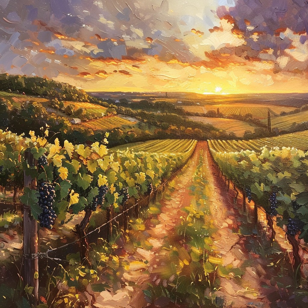 Free Sunset Vineyard View Photo - Sunset, Vineyard, Landscape ...
