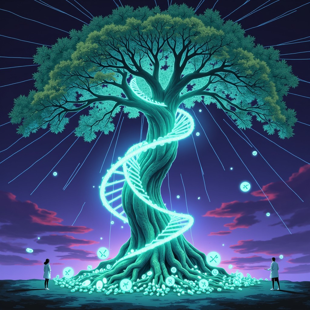 Free DNA Tree Magic Image - Tree, Dna, Helix | Download at StockCake