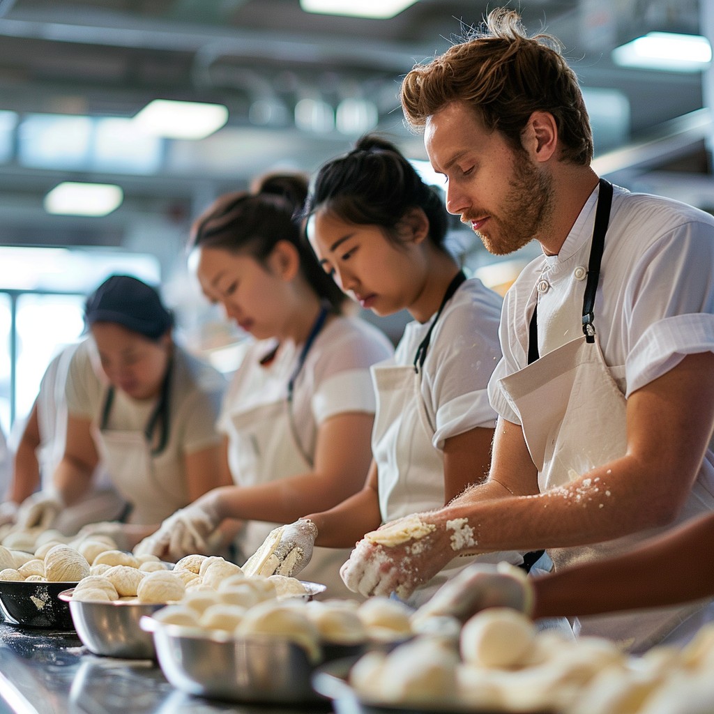 Free Bakers in action Image - Bakers, Kitchen, Dough | Download at ...